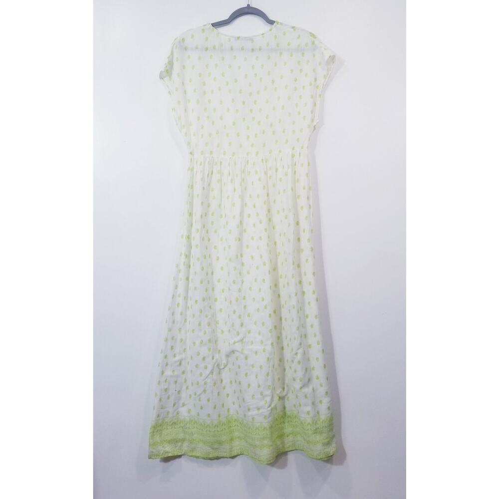 Zara Embroidered Maxi Dress V-Neckline - Picture 14 of 15